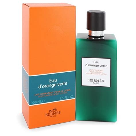 hermes body lotion green